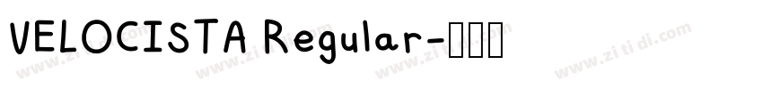 VELOCISTA Regular字体转换